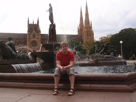 1. den v Sydney | Ja v Hyde Parku u fontany Ja v Hyde Parku u fontany